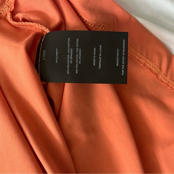 Cuts Clothing Curve Hem Tee in Orange 
Size M - Picture 10 of 12